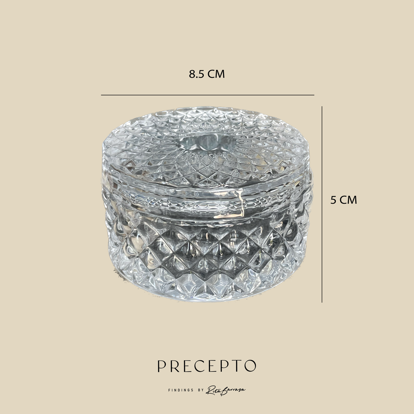 Cristal cut jewlery Box