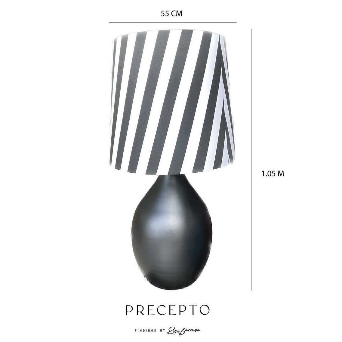 Lámpara con pantalla bicolor
