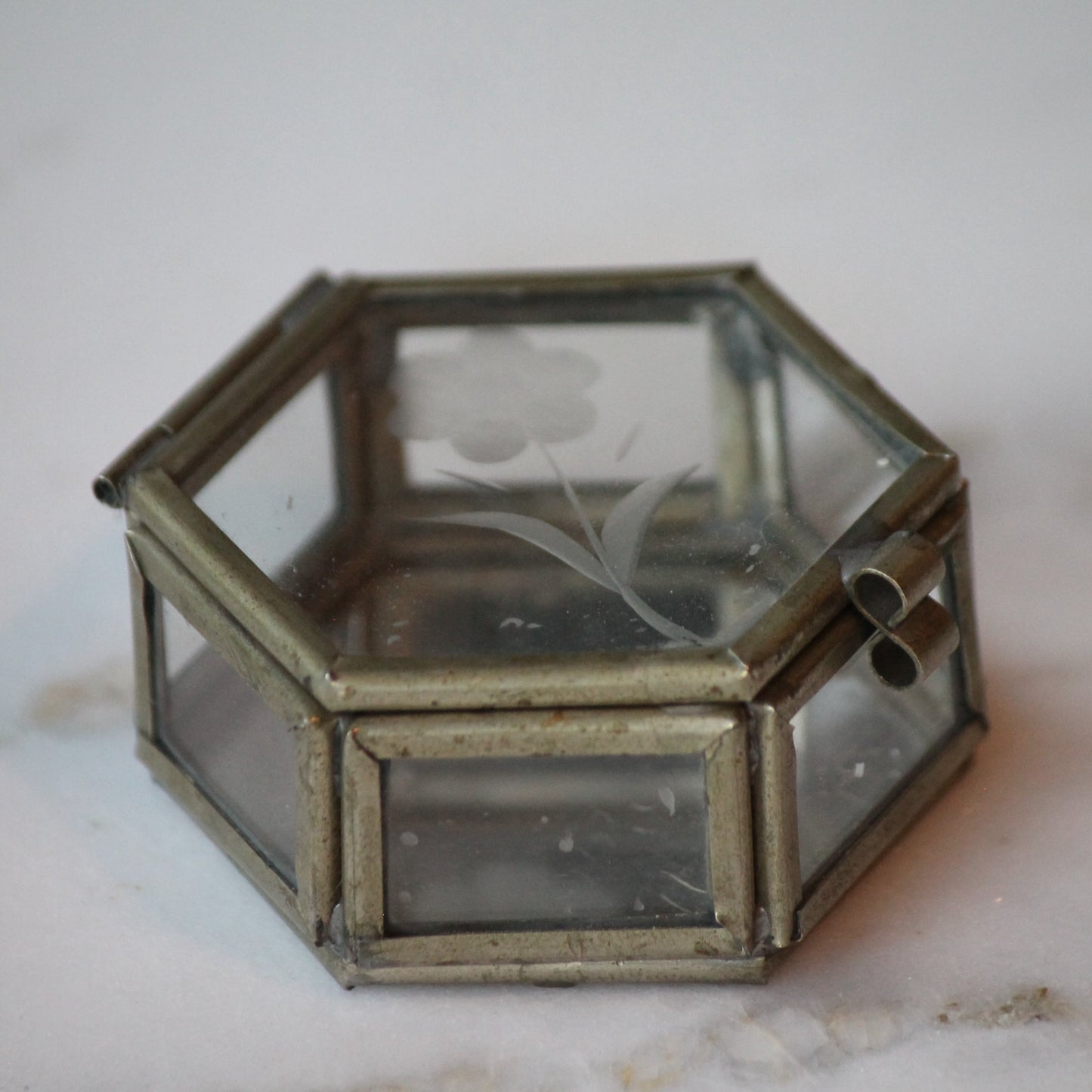 Vintage glass box