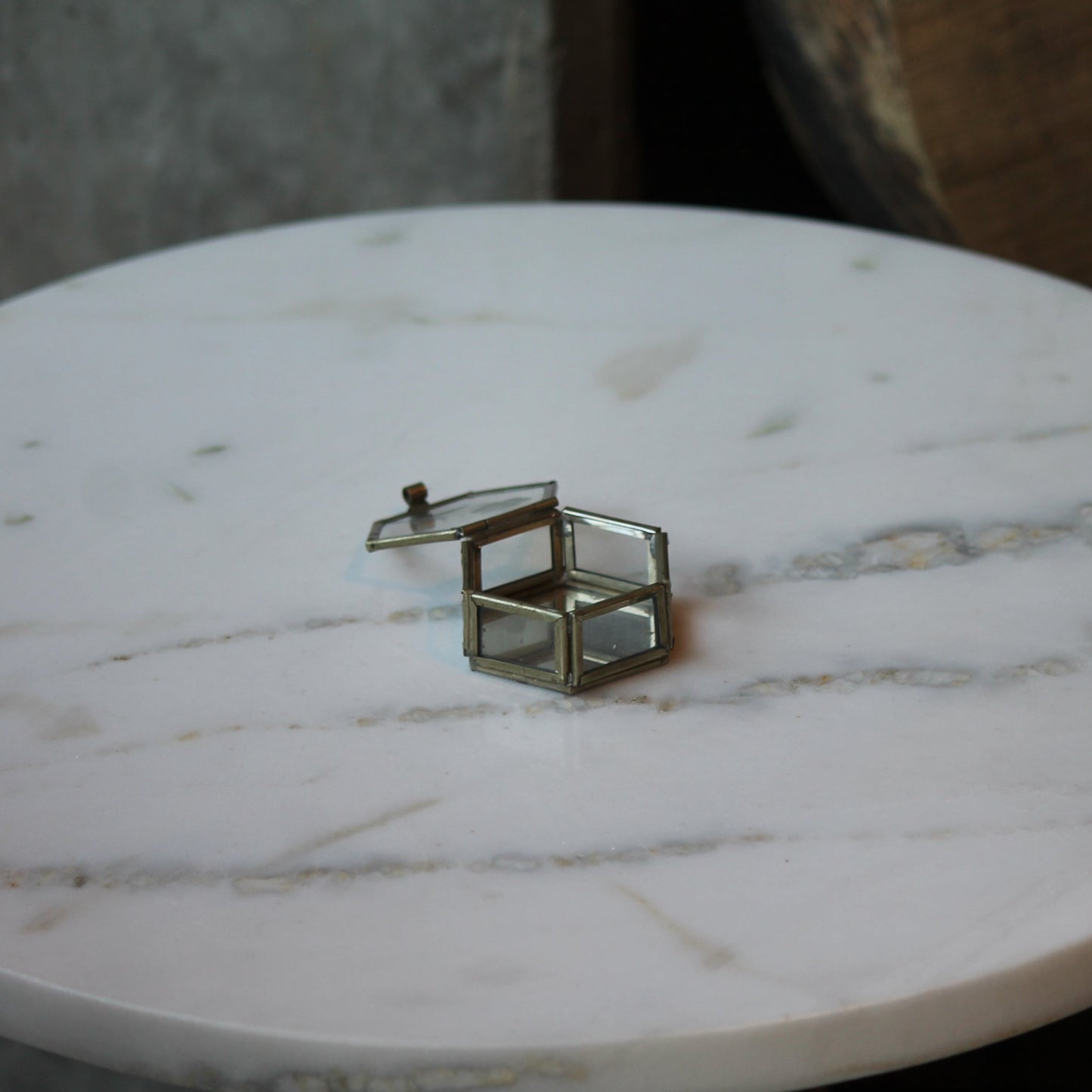 Vintage glass box