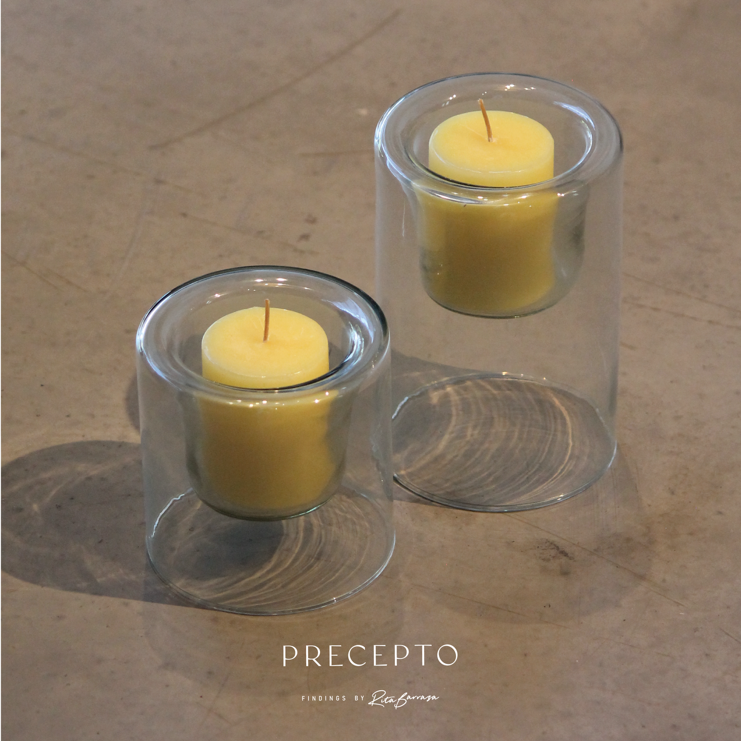 Porta Velas Velas Vidrio Soplado