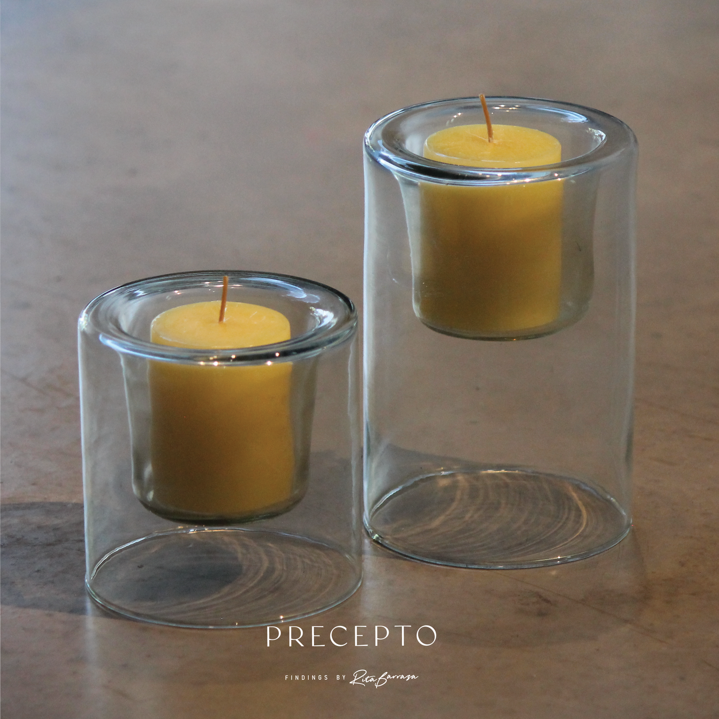 Porta Velas Velas Vidrio Soplado