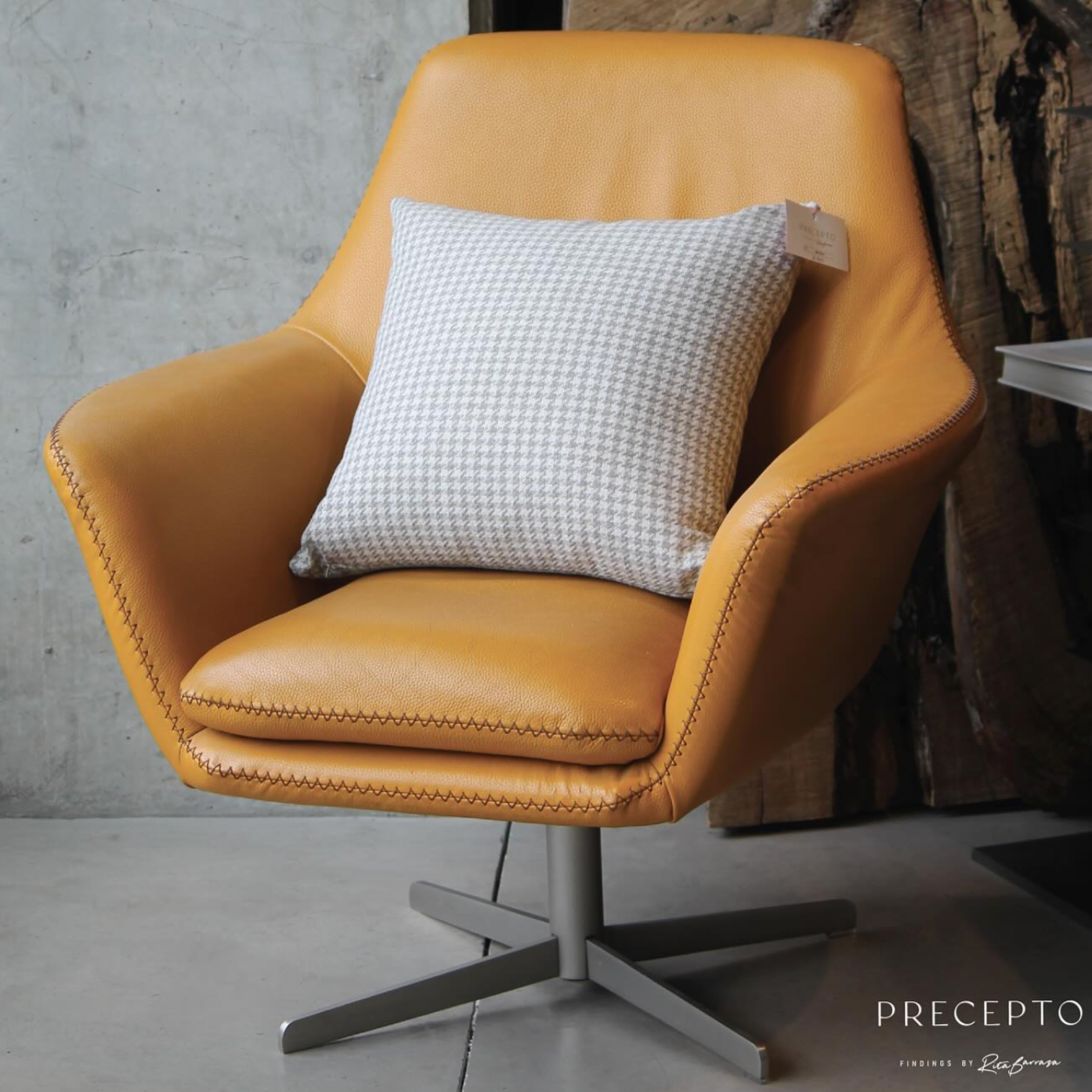 Sillón Mostaza de Piel