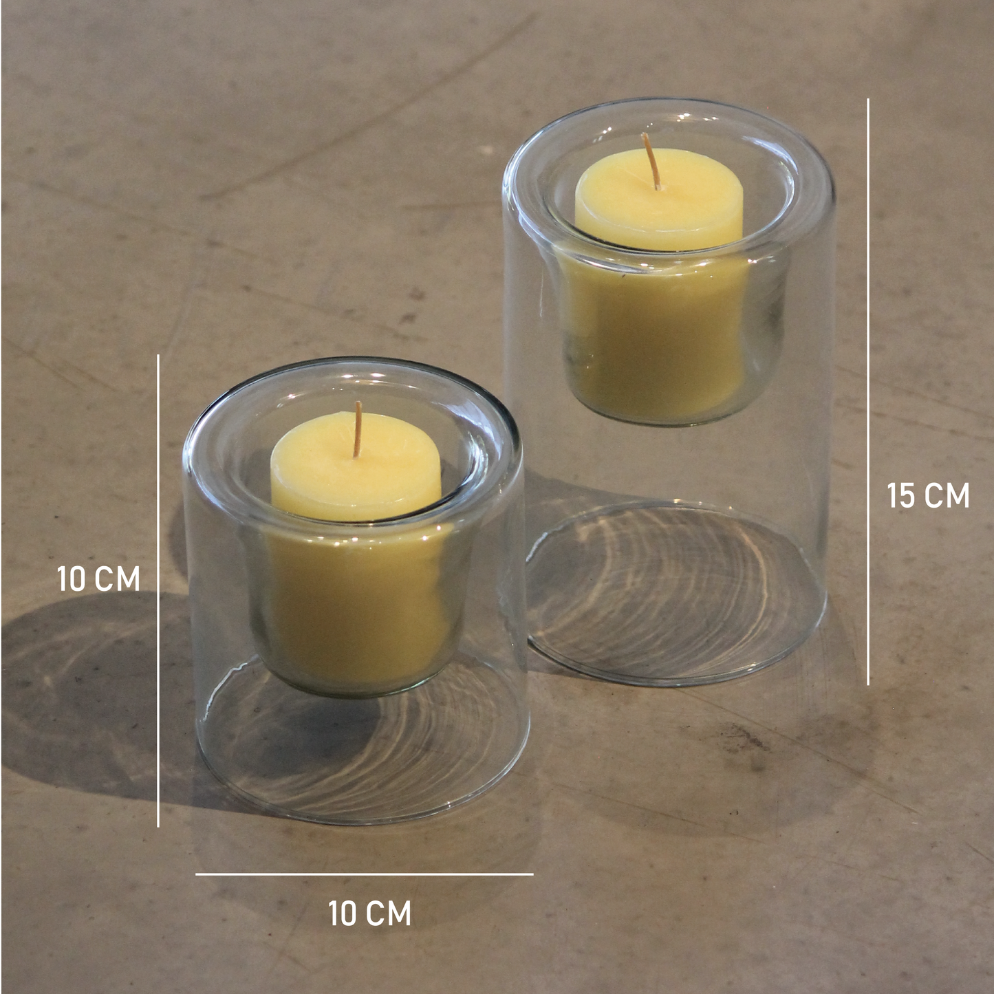 Porta Velas Velas Vidrio Soplado
