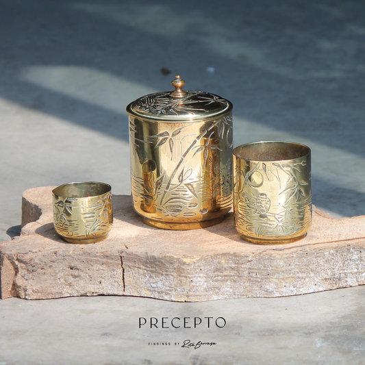 Set Especiero Vintage Latón