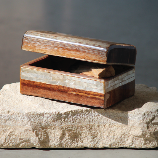 Pearl Essence Wooden Trinket Box